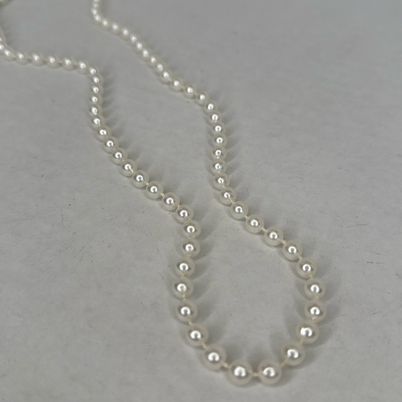 Vintage estate faux White Pearl Necklace lot A47 - Picture 4 of 5
